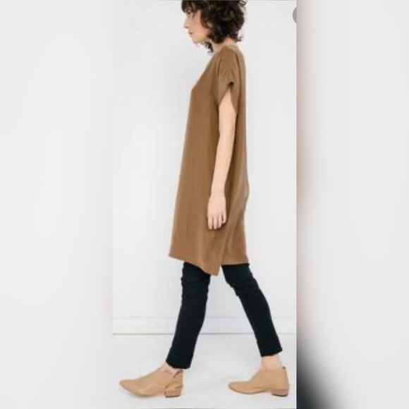 Elizabeth Suzann Georgia Dress - Nude Silk Crepe - Picture 10 of 10